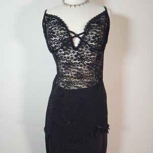 Secret Treasures Black Lace Lingerie Chemise‎ Sleepwear Plus Size 2X